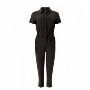 Girlfriend Collective Stretch Woven Jumpsuit - Medium, Black